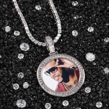Custom Made Photo Locket Zircon Necklace & Pendant With 4Mm Tennis Chain Gold Silver Color Men Hip Hop Rock Jewelry
Custom Made Photo Locket Zircon Necklace & Pendant With 4Mm Tennis Chain Gold Silver Color Men Hip Hop Rock Jewelry