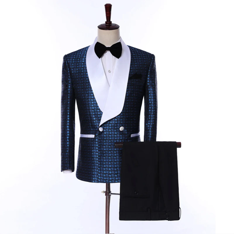 Asian size Fashion Men Suit Blue Plaid Print 2 Pieces Set 2020 Latest Slim Fit Designs Wedding Best mens suits
Asian size Fashion Men Suit Blue Plaid Print 2 Pieces Set 2020 Latest Slim Fit Designs Wedding Best mens suits
