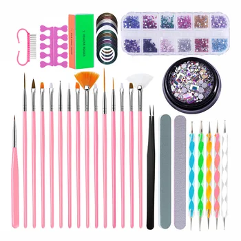 39Pcs Nail Art Set Manicure Tool Brushs Dotting Pen Nail Tape Line Tweezers buffer Block TZ06 For Naild Decor DIY Beginner TZ06
39Pcs Nail Art Set Manicure Tool Brushs Dotting Pen Nail Tape Line Tweezers buffer Block TZ06 For Naild Decor DIY Beginner TZ06
