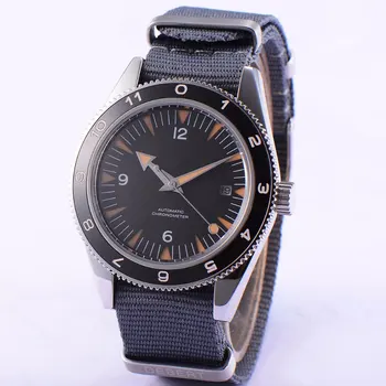 

relogio 41mm Debert men's watch Sterile dial Sapphire Glass luminous ceramic bezel Mechanical Automatic wristwatches men