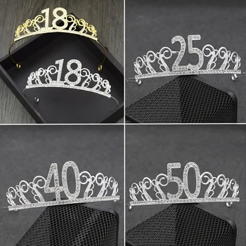 18 Years Old Rhinestone Tiaras Headbands for Birthday Crown Cake Prom Party 25 40 50 60 Bridal Wedding Hair Jewelry
18 Years Old Rhinestone Tiaras Headbands for Birthday Crown Cake Prom Party 25 40 50 60 Bridal Wedding Hair Jewelry