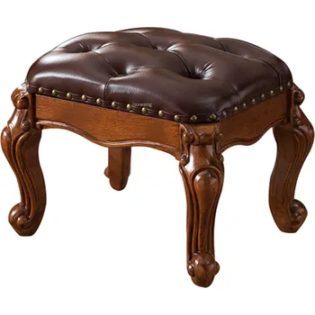 European Carved Shoe Bench American Living Room Stools Creative Nordic Leather Pouf Ottomans Table Stools Home Furniture
European Carved Shoe Bench American Living Room Stools Creative Nordic Leather Pouf Ottomans Table Stools Home Furniture