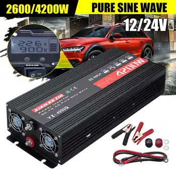Pure Sine Wave Inverter DC 12v/24v To AC 220V 2600W/4000W Voltage Transformer Power Converter solar Car Inverter+LCD Display
Pure Sine Wave Inverter DC 12v/24v To AC 220V 2600W/4000W Voltage Transformer Power Converter solar Car Inverter+LCD Display