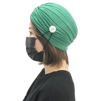 Women Men Hats Streetwear With Buttons Hat Face Holder Wearing Protect Ears Head Wrap Hat Summer Unisex Caps Head Wrap Hat Z0414 
Women Men Hats Streetwear With Buttons Hat Face Holder Wearing Protect Ears Head Wrap Hat Summer Unisex Caps Head Wrap Hat Z0414