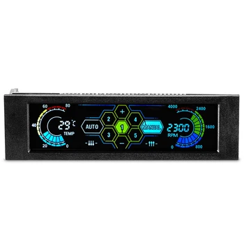 5.25" Drive Bay PC Computer CPU Cooling LCD Front Panel Temperature Controller Fan Speed Control for Desktop Computer
5.25" Drive Bay PC Computer CPU Cooling LCD Front Panel Temperature Controller Fan Speed Control for Desktop Computer