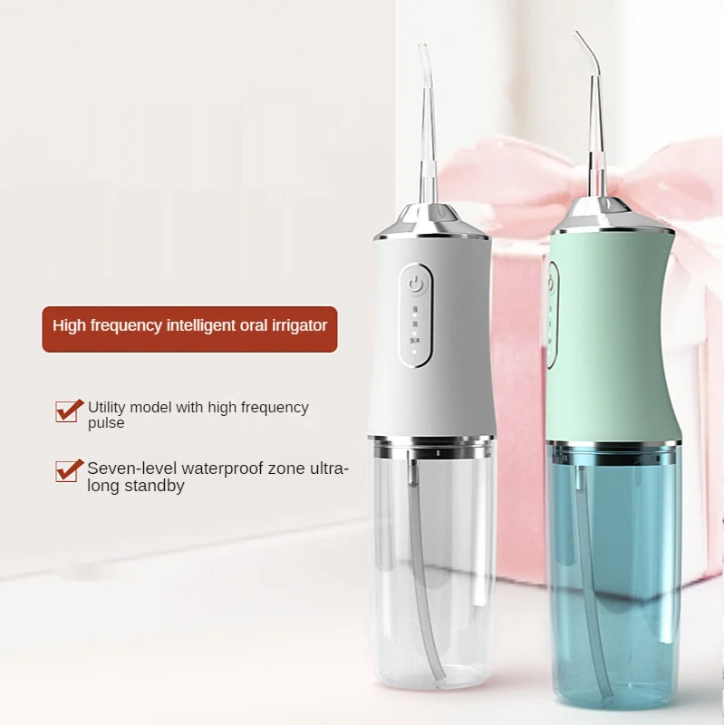 Dental Irrigator Oral Irrigator Teeth Whitening Teeth Cleaner 4 Nozzles Water Flosser 220ML Water Tank Flossing Cordless USB
Dental Irrigator Oral Irrigator Teeth Whitening Teeth Cleaner 4 Nozzles Water Flosser 220ML Water Tank Flossing Cordless USB