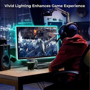 DIY TV PC Dream Screen USB LED Strip HDTV Computer Monitor Backlight Addressable LED Strip Full Set PAK55
DIY TV PC Dream Screen USB LED Strip HDTV Computer Monitor Backlight Addressable LED Strip Full Set PAK55