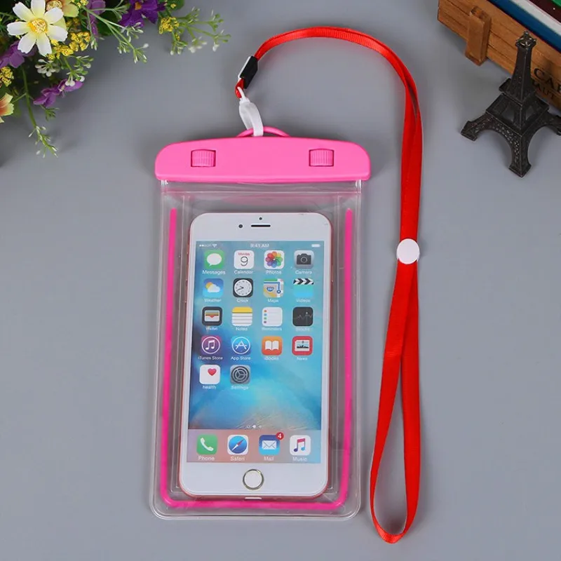 Universal Waterproof Pouch Summer Luminous waterproof bag Cell Phones portable bag For Swimming Camping Skiing Dropshipping
Universal Waterproof Pouch Summer Luminous waterproof bag Cell Phones portable bag For Swimming Camping Skiing Dropshipping