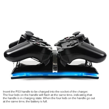 Fast Charging Dual Ports Controller Charger Dock For Play Station 3/PS3 Slim Controller With LED Indicator Joystick Dual Charger 
Fast Charging Dual Ports Controller Charger Dock For Play Station 3/PS3 Slim Controller With LED Indicator Joystick Dual Charger