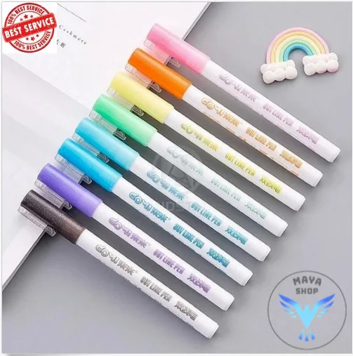 Andstal Double Lines Art Markers Pen Out Line Pen Fine Liner Marker Fineliner Calligraphy Lettering Pen Color Scrapbooking Pens
Andstal Double Lines Art Markers Pen Out Line Pen Fine Liner Marker Fineliner Calligraphy Lettering Pen Color Scrapbooking Pens