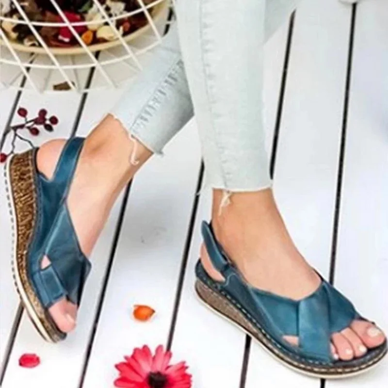 Women Sandals Summer 2020 Female Shoes Woman Peep-toe Wedge Comfortable Sandals Slip-on Flat Sandals Female Sandalias
Women Sandals Summer 2020 Female Shoes Woman Peep-toe Wedge Comfortable Sandals Slip-on Flat Sandals Female Sandalias