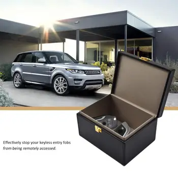Car Key storage Faraday Fob Protector Box Signal Blocking Box Shielding Pouch Wallet Case for key car organiser
Car Key storage Faraday Fob Protector Box Signal Blocking Box Shielding Pouch Wallet Case for key car organiser