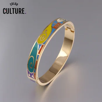 Vintage Fashion Jewelry Gold-Color Stainless Bracelet Ceramic Jewelry Female New Year Gifts 
Vintage Fashion Jewelry Gold-Color Stainless Bracelet Ceramic Jewelry Female New Year Gifts