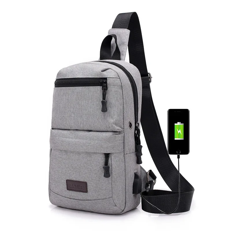 2018 New Style for Both Men And Women Headphone Jack Chest Pack USB Interface Charging Backpack Shoulder Bag
2018 New Style for Both Men And Women Headphone Jack Chest Pack USB Interface Charging Backpack Shoulder Bag