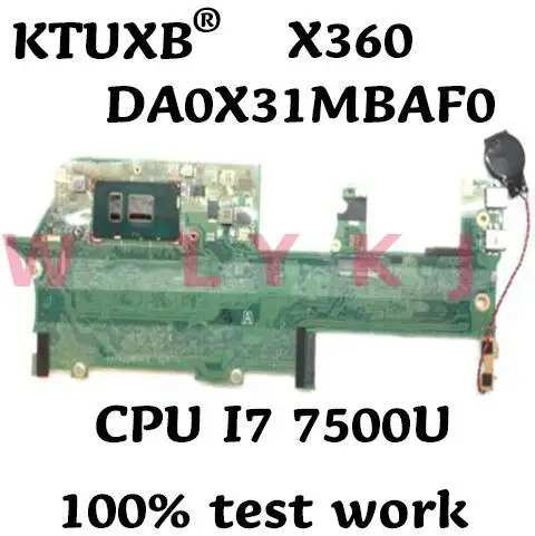 DA0X31MBAF0 907559-001 907559-601 применимый HP Spectre 13-W X360 13-W010CA материнская плата для ноутбука I7