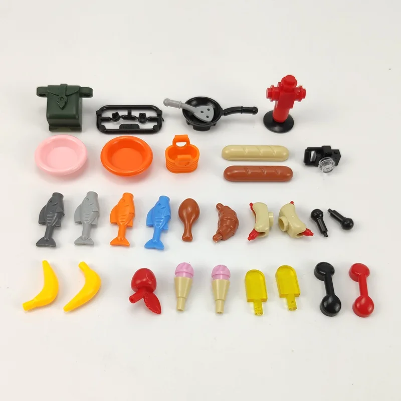 Compatible for Legoing MOC Bricks The Kitchen Fruit Fish Pot 30Pcs Building Blocks Bricks Toys for Children DIY Block Parts Gift
Compatible for Legoing MOC Bricks The Kitchen Fruit Fish Pot 30Pcs Building Blocks Bricks Toys for Children DIY Block Parts Gift