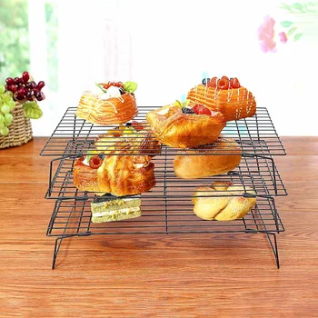 Baking Cooling Rack Stainless Steel Nonstick Cooling Rack Folding Grid Baking Tray Biscuit Cookie Bread Cake Baking Tool 3 Tier
Baking Cooling Rack Stainless Steel Nonstick Cooling Rack Folding Grid Baking Tray Biscuit Cookie Bread Cake Baking Tool 3 Tier