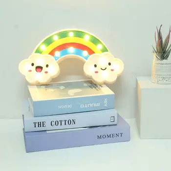 Rainbow Shape Night Light Smiley Clouds Decorative Beside Lamp for Home Bedroom
Rainbow Shape Night Light Smiley Clouds Decorative Beside Lamp for Home Bedroom