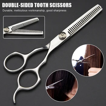 6 Inch Double Edged Hair Salon Stylist Barbers Thinning Shears Scissors ENA88 
6 Inch Double Edged Hair Salon Stylist Barbers Thinning Shears Scissors ENA88