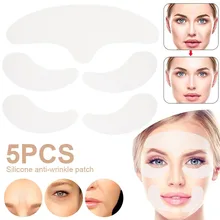 5PCS/Set Reusable Silicone Anti-wrinkle Face Forehead Sticker Cheek Chin Facial Eye Patches Wrinkle Removal Skin Face Lift 
5PCS/Set Reusable Silicone Anti-wrinkle Face Forehead Sticker Cheek Chin Facial Eye Patches Wrinkle Removal Skin Face Lift