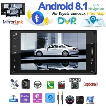 2 DIN Mp5 Bluetooth Car Audio GPS Wifi Mirror Link Android 8.1 Car Multimedia Player BT Radio For Toyota Corolla 
2 DIN Mp5 Bluetooth Car Audio GPS Wifi Mirror Link Android 8.1 Car Multimedia Player BT Radio For Toyota Corolla