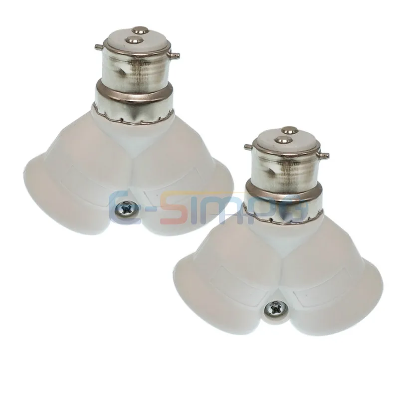 2pcs B22 to 2E27, E27 to 2E27 lamp Holder Converter Socket Conversion light Bulb Base type 2E27 Y Shape Splitter Adapter
2pcs B22 to 2E27, E27 to 2E27 lamp Holder Converter Socket Conversion light Bulb Base type 2E27 Y Shape Splitter Adapter