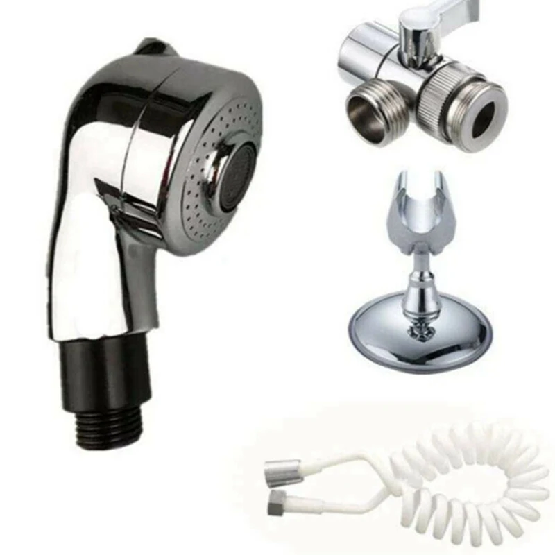 Shower Hose Bidet Faucet Set Toilet Sprayer Kit Metal 3 Meters Black Wall Mounted Single Hole Handheld a Chrome Horizontal -
Shower Hose Bidet Faucet Set Toilet Sprayer Kit Metal 3 Meters Black Wall Mounted Single Hole Handheld a Chrome Horizontal -