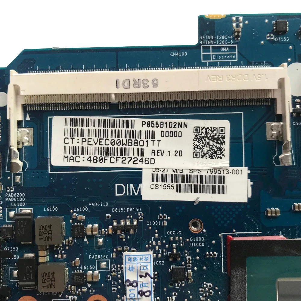 Excellent For HP 840 G2 Laptop Motherboard i7-5600u 2.60GH CPU 799513-001 6050A2637901-MB-A02 100% working
Excellent For HP 840 G2 Laptop Motherboard i7-5600u 2.60GH CPU 799513-001 6050A2637901-MB-A02 100% working