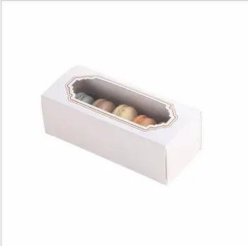 10pcs White Macaron box with transparent window dessert macarons pastry packaging boxes
10pcs White Macaron box with transparent window dessert macarons pastry packaging boxes