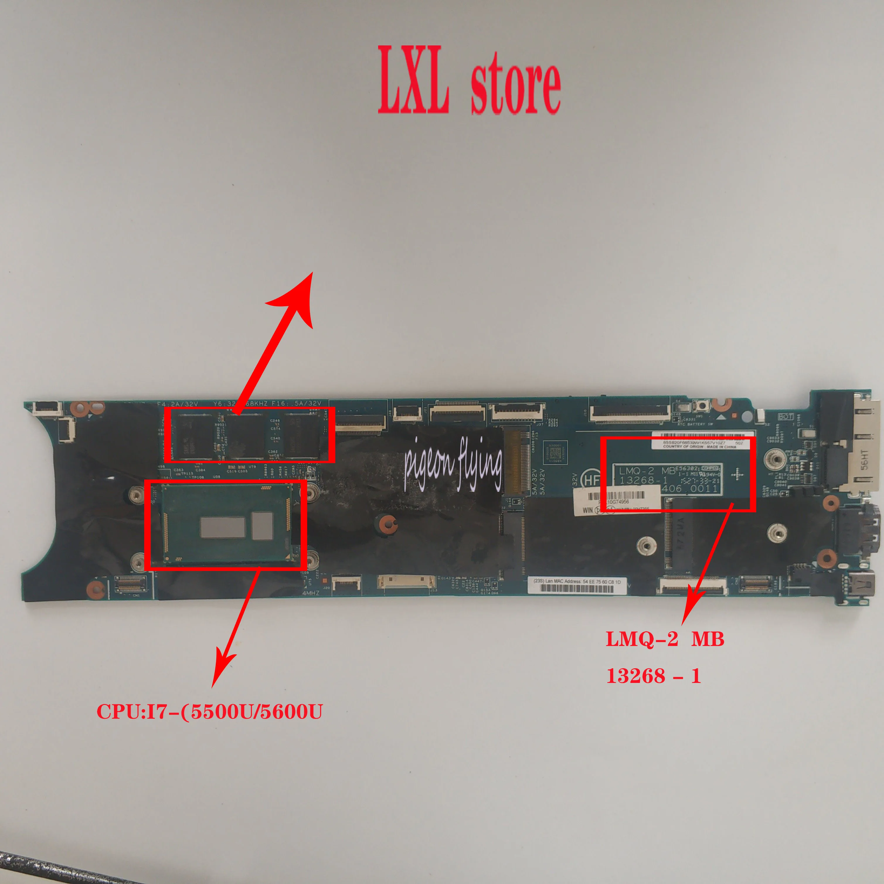 Новая материнская плата для ноутбука Lenovo ThinkPad X1 carbono gen 3nd 20BS 20BT LMQ 2 (5500U 5600U) DDR3 CPU i7