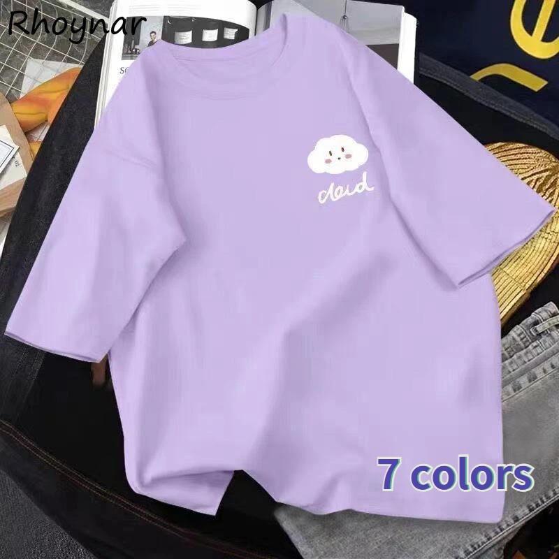 T-shirts Women 7 Colors Basic Summer Simple All-match O-neck Students Lovely Clothing Korean Style Tops Tees Leisure Holiday New
T-shirts Women 7 Colors Basic Summer Simple All-match O-neck Students Lovely Clothing Korean Style Tops Tees Leisure Holiday New