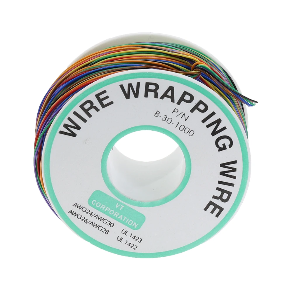1 Roll Wrapping Wire B-30-1000 UL1422 UL1423 8-Colored 24AWG 26AWG 28AWG 30AWG Wire 0.25mm Tinned Copper Solid PVC Cable Jumper
1 Roll Wrapping Wire B-30-1000 UL1422 UL1423 8-Colored 24AWG 26AWG 28AWG 30AWG Wire 0.25mm Tinned Copper Solid PVC Cable Jumper
