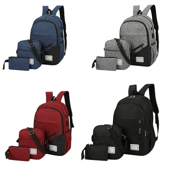 3 PCS Backpack Set Waterproof Rucksack Shoulder Bag Teenage-Girl College Pack School Mochila Student laptop backpack 2020 traval 
3 PCS Backpack Set Waterproof Rucksack Shoulder Bag Teenage-Girl College Pack School Mochila Student laptop backpack 2020 traval