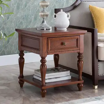 American corner several solid wood sofa side living room coffee table square bedside table simple side table corner table
American corner several solid wood sofa side living room coffee table square bedside table simple side table corner table