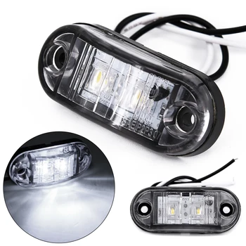 Car Styling 2Pcs Set White 12V / 24V LED Car Side Marker External Lights Warning Tail Light Trailer Truck Lorry Lamps Waterproof
Car Styling 2Pcs Set White 12V / 24V LED Car Side Marker External Lights Warning Tail Light Trailer Truck Lorry Lamps Waterproof
