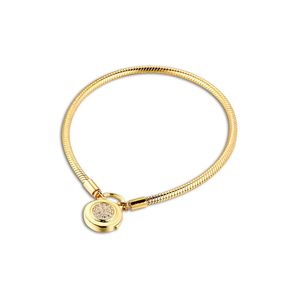 Smooth Shine Bracelet Signature Padlock Original 925 Sterling Silver Bracelets for Women DIY Charms Jewelry Making Pulseras
Smooth Shine Bracelet Signature Padlock Original 925 Sterling Silver Bracelets for Women DIY Charms Jewelry Making Pulseras