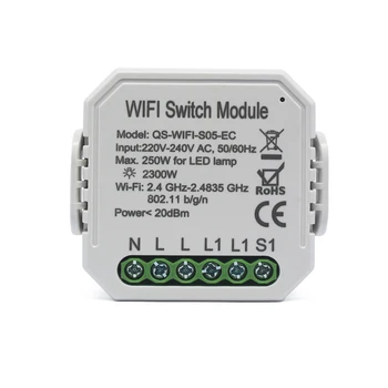 Tuya Wifi Smart Switch Module Concealed Wireless Relay Switch With Power Meter Function Support For Remote Control Voice Control
Tuya Wifi Smart Switch Module Concealed Wireless Relay Switch With Power Meter Function Support For Remote Control Voice Control