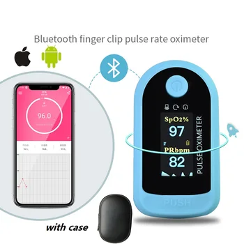 Fingertip Pulse Oximeter Android iOS Bluetooth 4.0 Finger Oxymeter Oximetro pulso OLED Oximeters SPO2 PR PI RR monitor
Fingertip Pulse Oximeter Android iOS Bluetooth 4.0 Finger Oxymeter Oximetro pulso OLED Oximeters SPO2 PR PI RR monitor