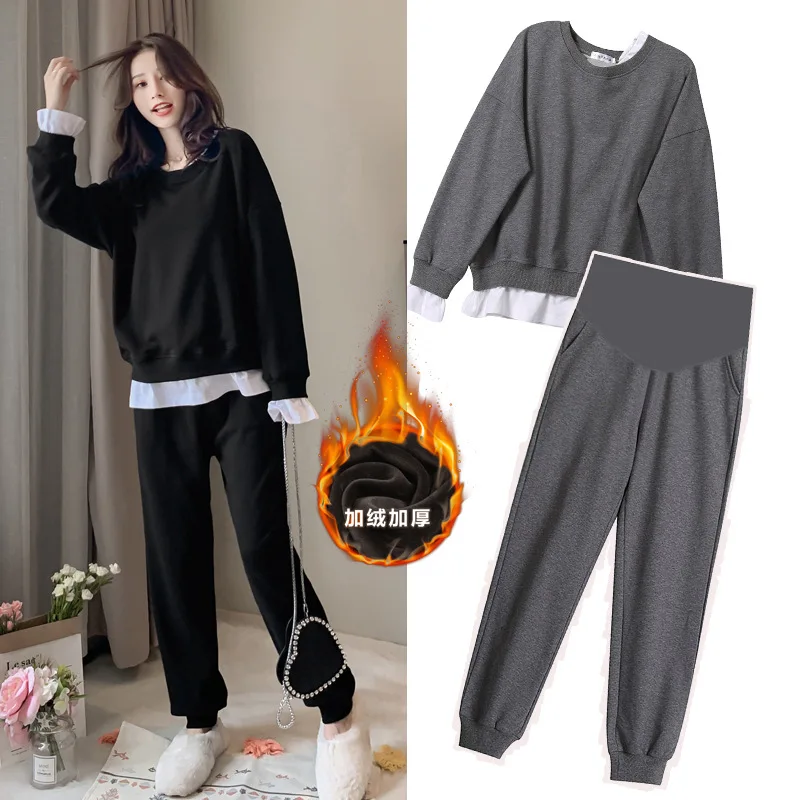 New Style Fashion Maternity Clothes Autumn And Winter New Style Set Pregnant Mother Hoodie Maternity Pants Thick Nursing Two-Pie
New Style Fashion Maternity Clothes Autumn And Winter New Style Set Pregnant Mother Hoodie Maternity Pants Thick Nursing Two-Pie