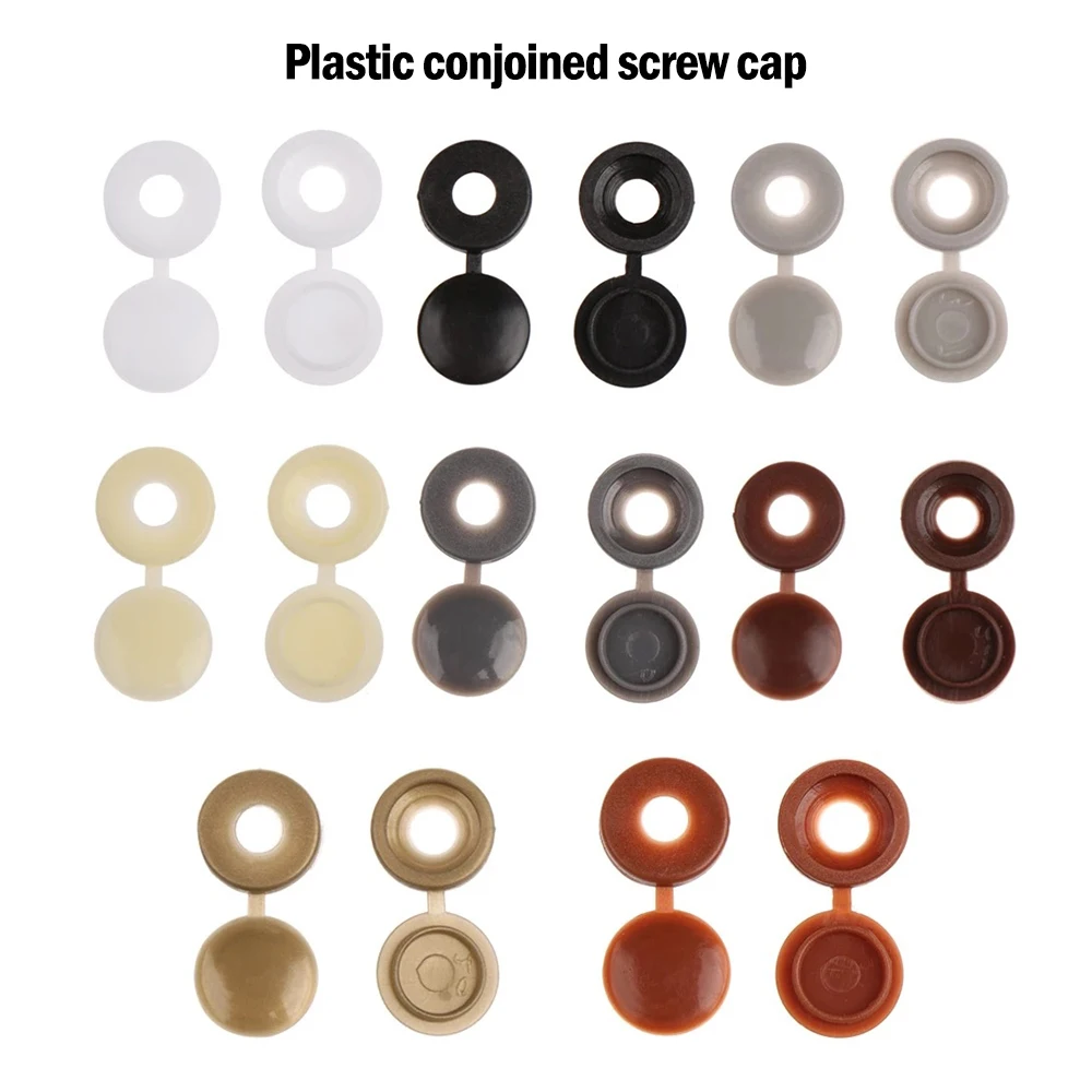 100Pcs Practical Hinged Plastic Screw Fold Snap Protective Cap Button Nuts Cover Bolts Protect Furniture Exterior Decor Hardware
100Pcs Practical Hinged Plastic Screw Fold Snap Protective Cap Button Nuts Cover Bolts Protect Furniture Exterior Decor Hardware