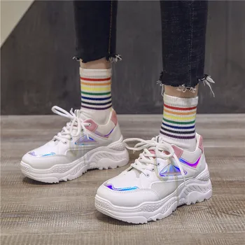 Large size sports shoes 2020 new Korean version of the color matching thick bottom casual student running shoes for women ZP-194
Large size sports shoes 2020 new Korean version of the color matching thick bottom casual student running shoes for women ZP-194