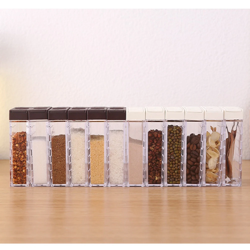 New Kitchen Spice Jar Seasoning Box Kitchen Spice Storage Bottle Jars Transparent Salt And Pepper Cumin Powder SpiceTools
New Kitchen Spice Jar Seasoning Box Kitchen Spice Storage Bottle Jars Transparent Salt And Pepper Cumin Powder SpiceTools