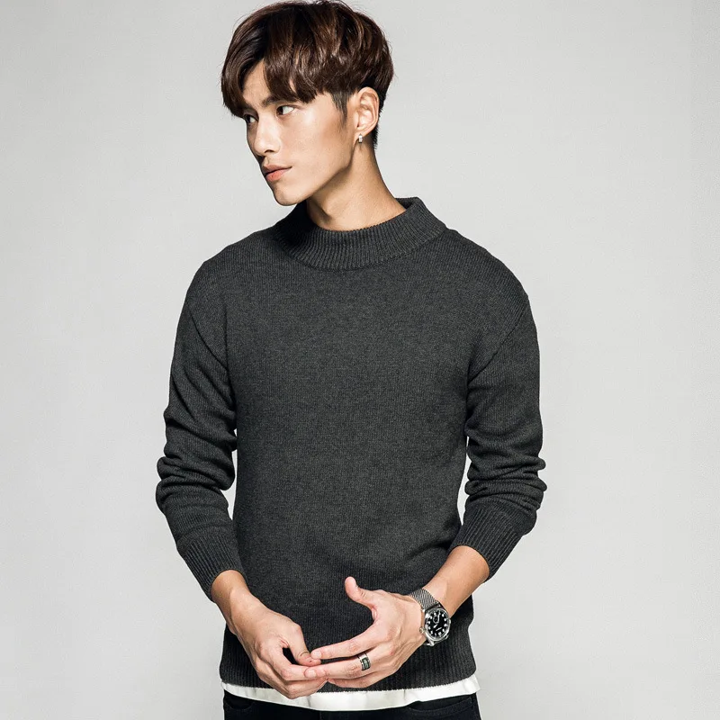 Half-Turtle-Neck MEN'S Knitwear Winter Long-sleeved Pullover Korean-style Half-Turtle-Neck MEN'S Knitwear
Half-Turtle-Neck MEN'S Knitwear Winter Long-sleeved Pullover Korean-style Half-Turtle-Neck MEN'S Knitwear