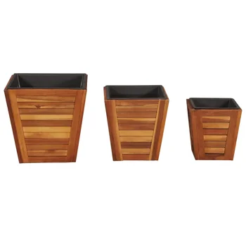 New Arrival Garden Planter Set 3 Pieces Square Solid Acacia Wood Gardening Device/Home/Patio/Terrace
New Arrival Garden Planter Set 3 Pieces Square Solid Acacia Wood Gardening Device/Home/Patio/Terrace