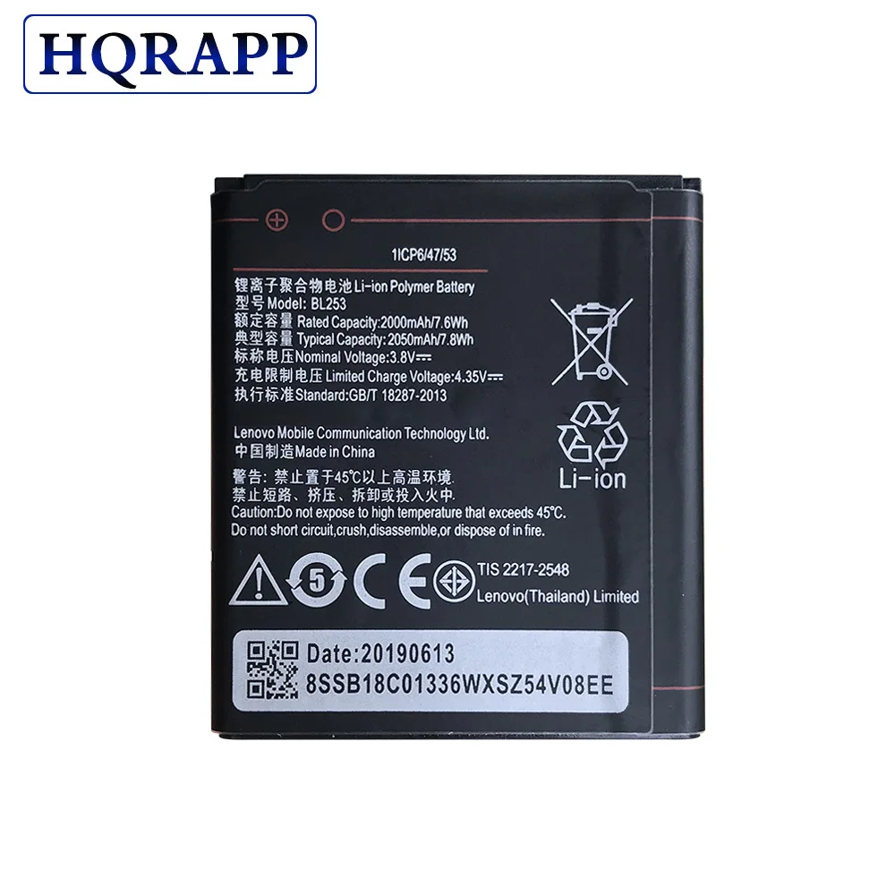 2050mAh BL253 BL 253 LI-ion Battery For Lenovo A2010 Mobile Phone Rechargeable Backup Phone Battery Free Shipping
2050mAh BL253 BL 253 LI-ion Battery For Lenovo A2010 Mobile Phone Rechargeable Backup Phone Battery Free Shipping