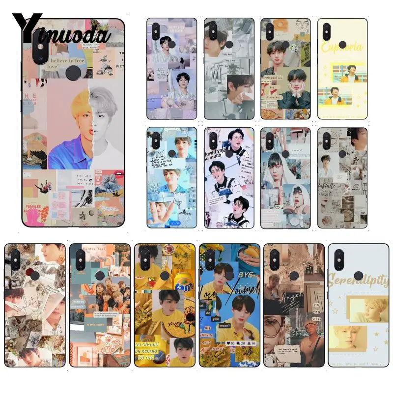 

Yinuoda KPOP Euphoria Jungkook Black TPU Soft Phone Cover for Xiaomi Mi 6 Mix2 Mix2S Note3 8 8lite Redmi 5 note5 Note4 4X