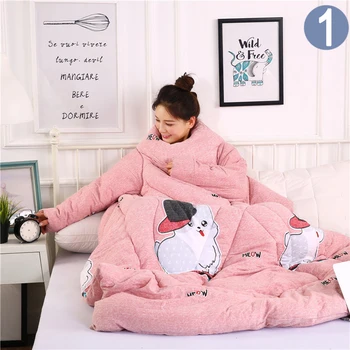 Lazy Quilt with Sleeves Warm Thicken Blanket Multifunction Soft for Home Winter Nap P666
Lazy Quilt with Sleeves Warm Thicken Blanket Multifunction Soft for Home Winter Nap P666