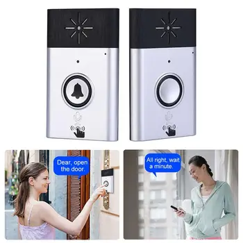 Stylish Wireless Voice Intercom Doorbell Smart Home Office Security 2-way Talk Doorbell Practical Home Security Supplies
Stylish Wireless Voice Intercom Doorbell Smart Home Office Security 2-way Talk Doorbell Practical Home Security Supplies