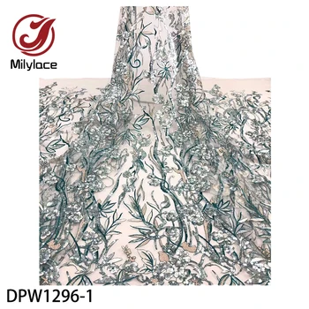 Latest Nigerian French Tulle Lace Embroidered Fabric with Sequins High Quality African Sequins Lace Fabric for Dress DPW1296
Latest Nigerian French Tulle Lace Embroidered Fabric with Sequins High Quality African Sequins Lace Fabric for Dress DPW1296