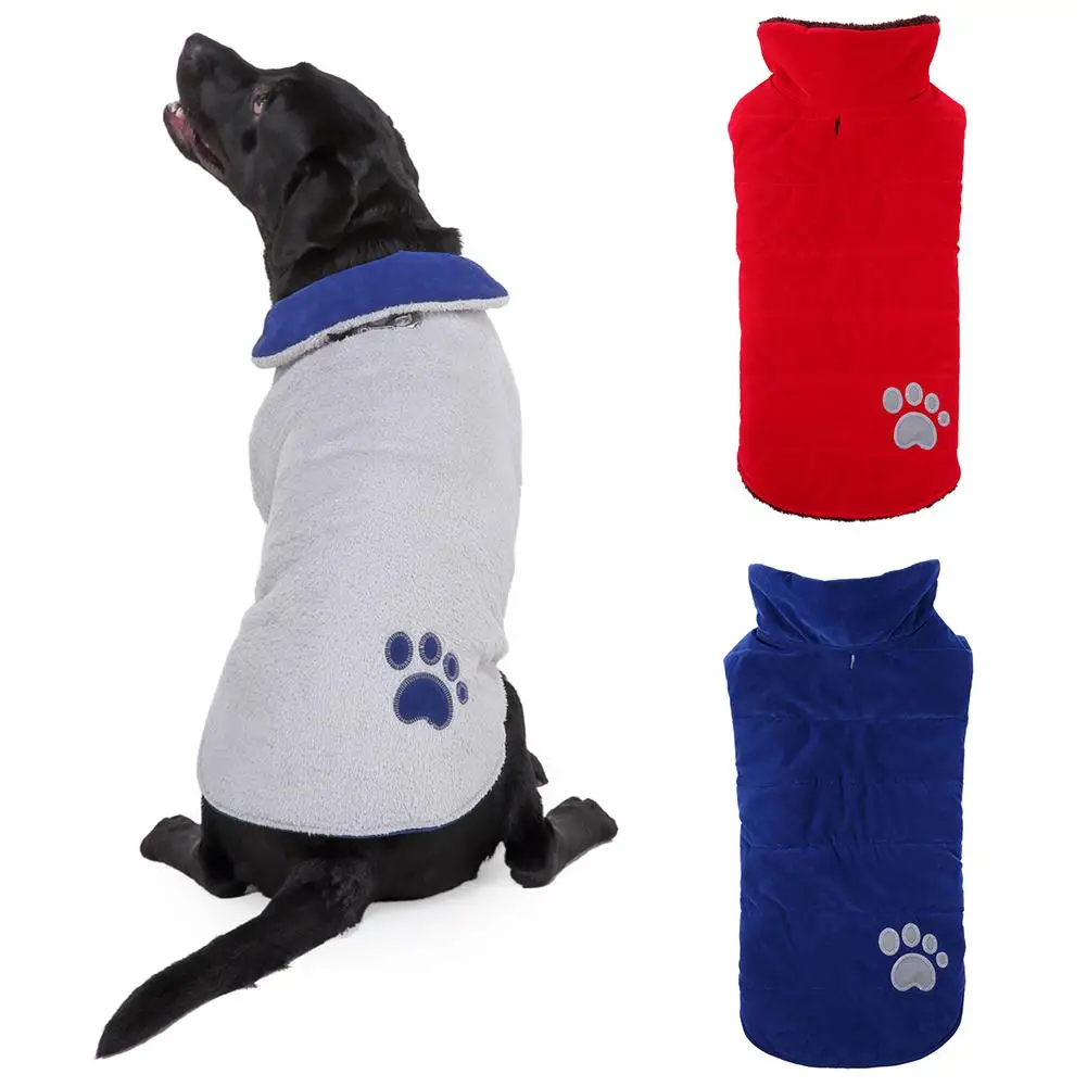 Winter Pet Dog Puppy Warm Plush Double-sided Paws Clothes Costume Coat Apparel for small big dogs Christmas coat Winter clothes
Winter Pet Dog Puppy Warm Plush Double-sided Paws Clothes Costume Coat Apparel for small big dogs Christmas coat Winter clothes